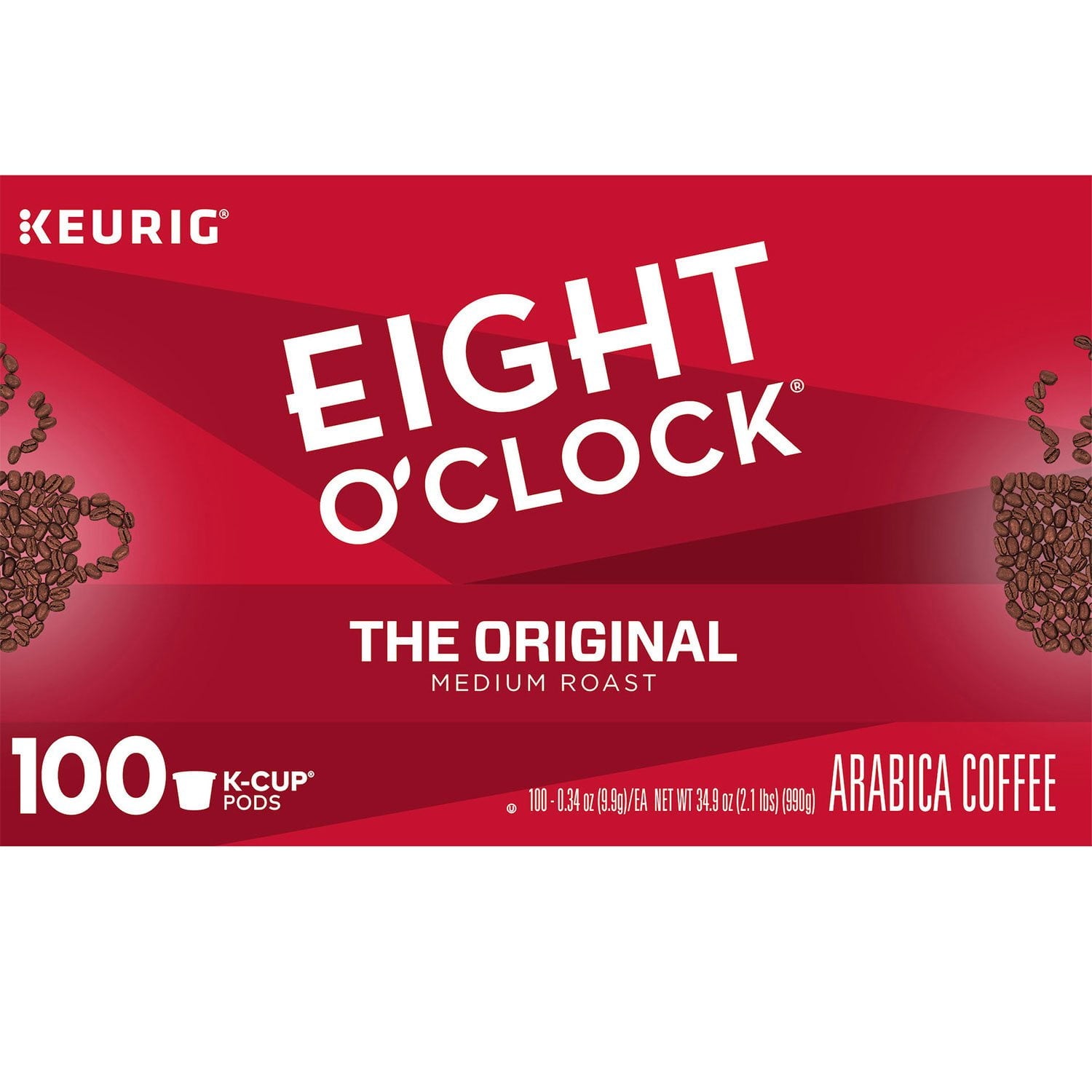 エイトオクロック オリジナルコーヒー K-Cup ポッド、100 個入り。