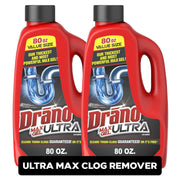 Drano Max ウルトラ ジェル ドレイン オープナー、2 パック、160 fl。オンス