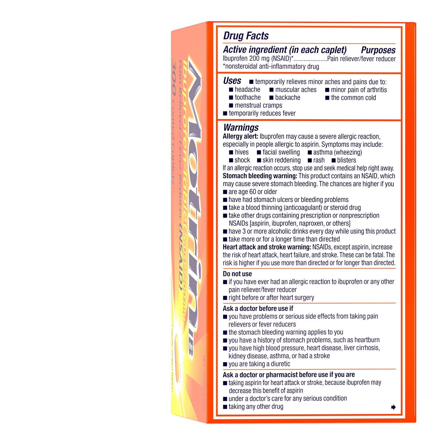 モトリン IB イブプロフェン NSAID 300 カプレット