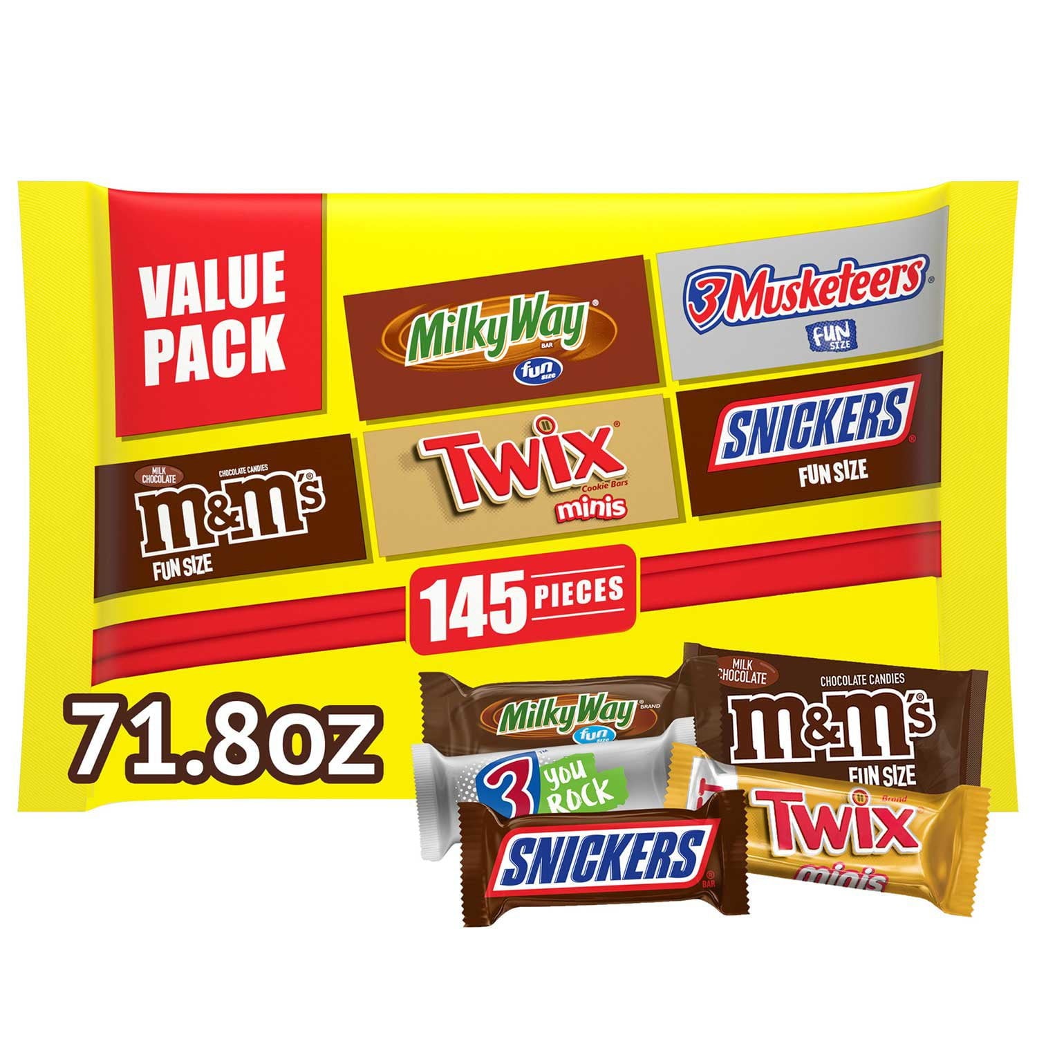 マース ミルクチョコレート バラエティパック キャンディ 145 個。