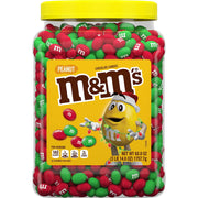 M&amp;M'S クリスマス ピーナッツ ミルク チョコレート キャンディ、62 オンス。