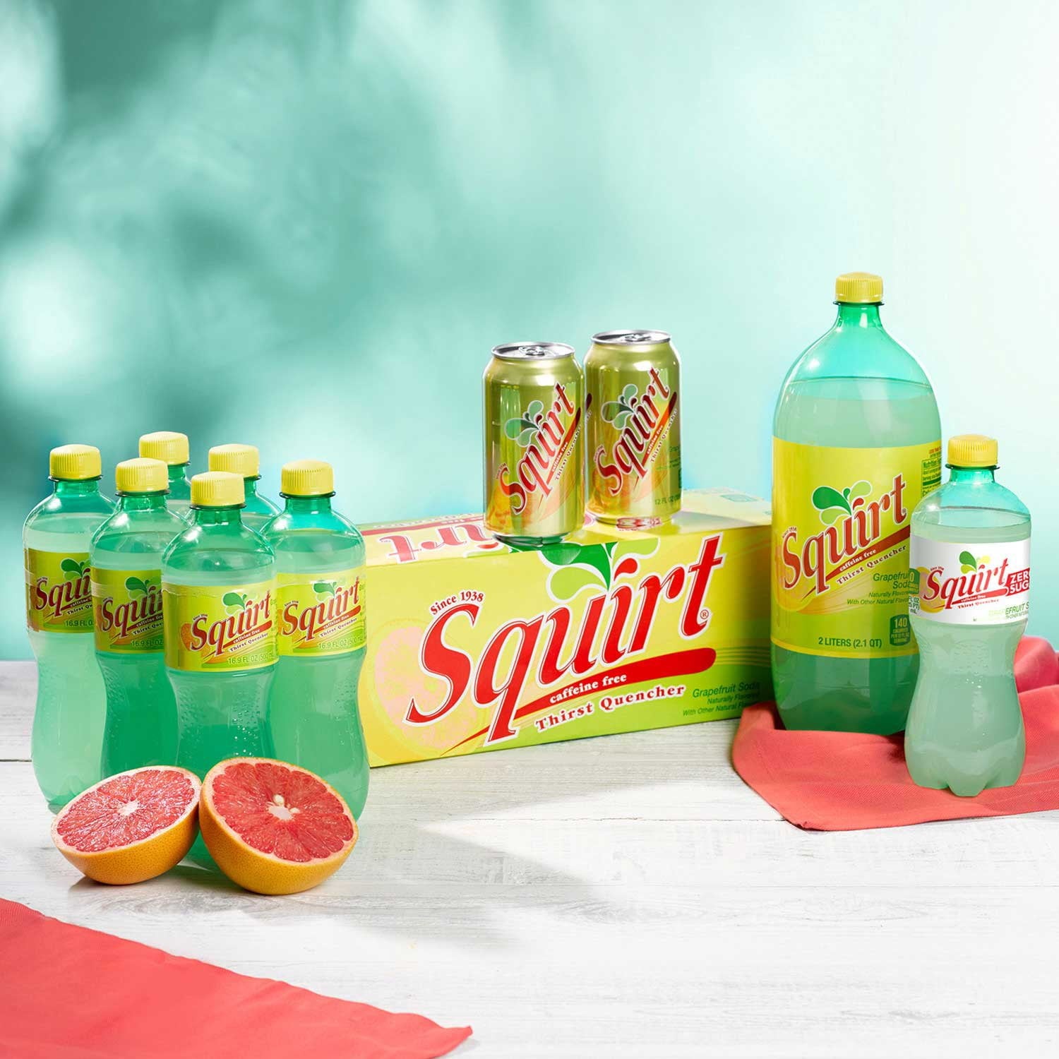 스쿼트 시트러스 소다 12 fl. oz × 24 – 자몽 계열의 청량한 탄산음료