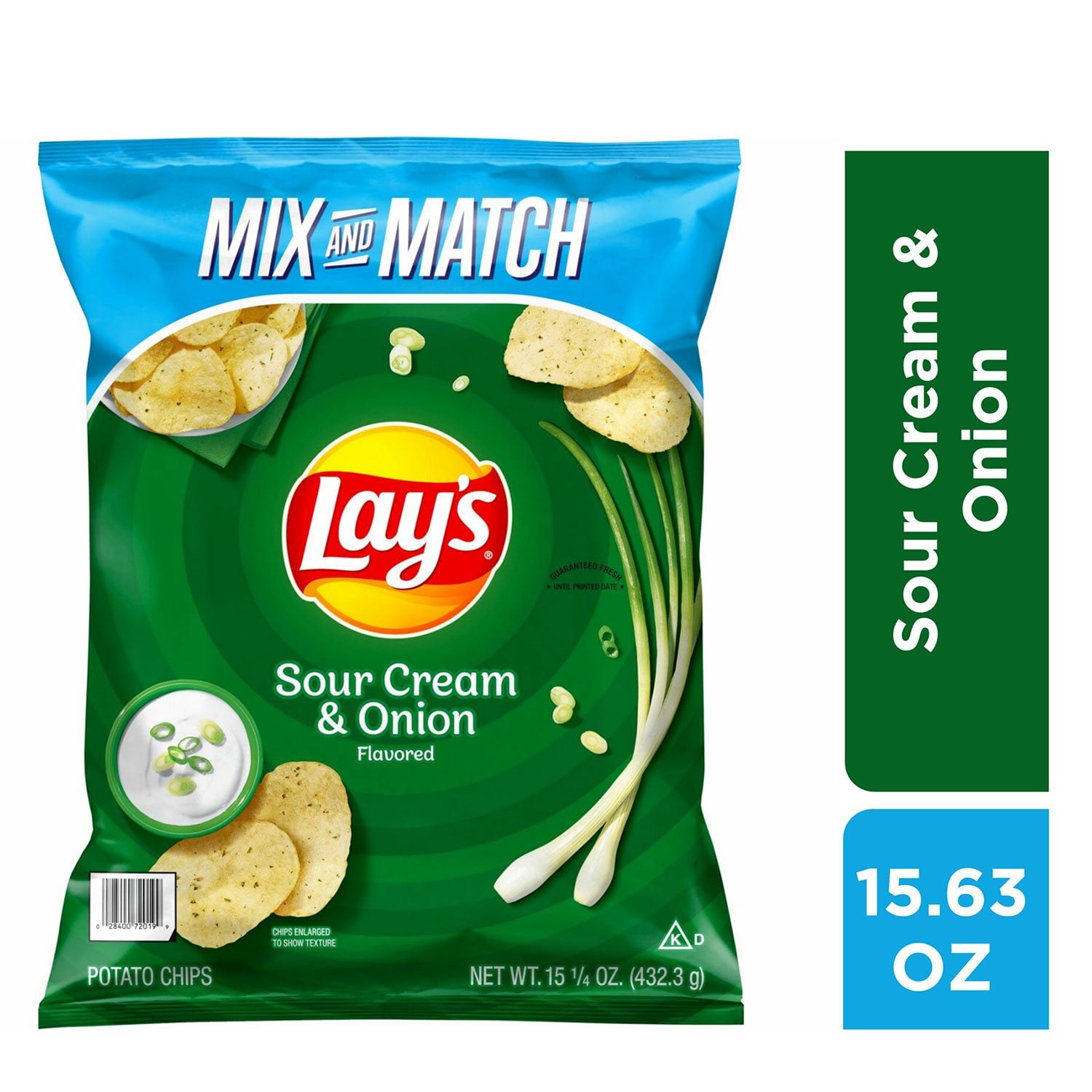 레이스 사워크림 & 어니언 포테이토칩 15.25oz