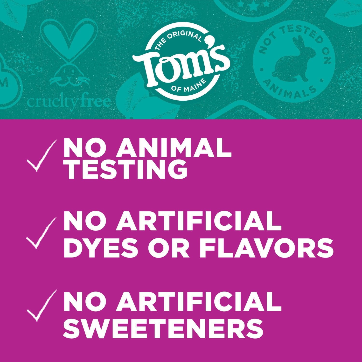 Tom's of Maine フッ素フリー 歯垢防止 &amp; ホワイトニング 歯磨き粉、4.5 オンス、4 個パック。