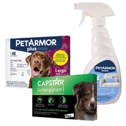 PetArmor Plus Capstar ノミ・ダニ駆除バンドル (大型犬用、45～88 ポンド)