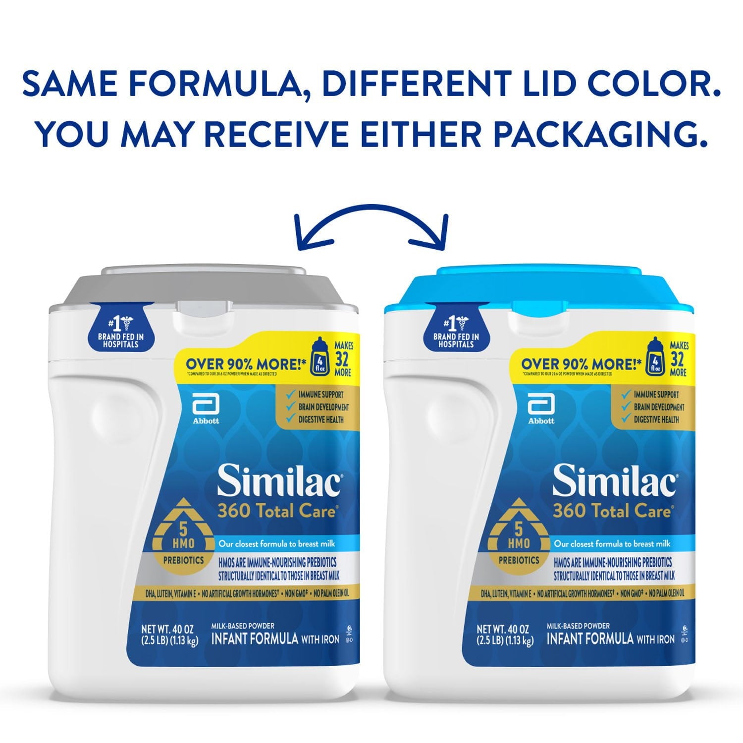 Similac 360 トータルケア乳児用フォーミュラ、40 オンス