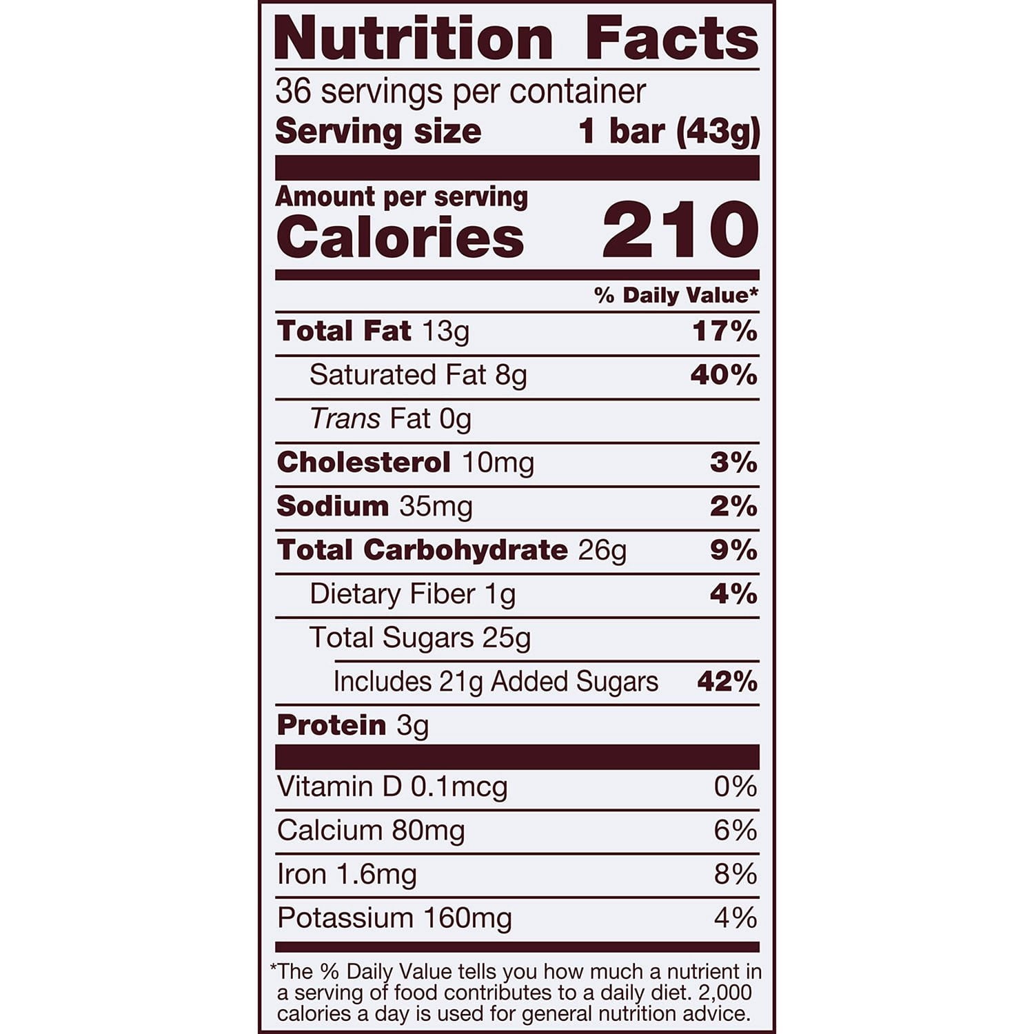 HERSHEY'S ミルクチョコレートキャンディーバー、1.55 オンス、36 個入り。
