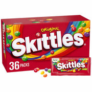 Skittles オリジナル フルーティー チューイー キャンディー、フルサイズ、2.17 オンス、36 個入り。 