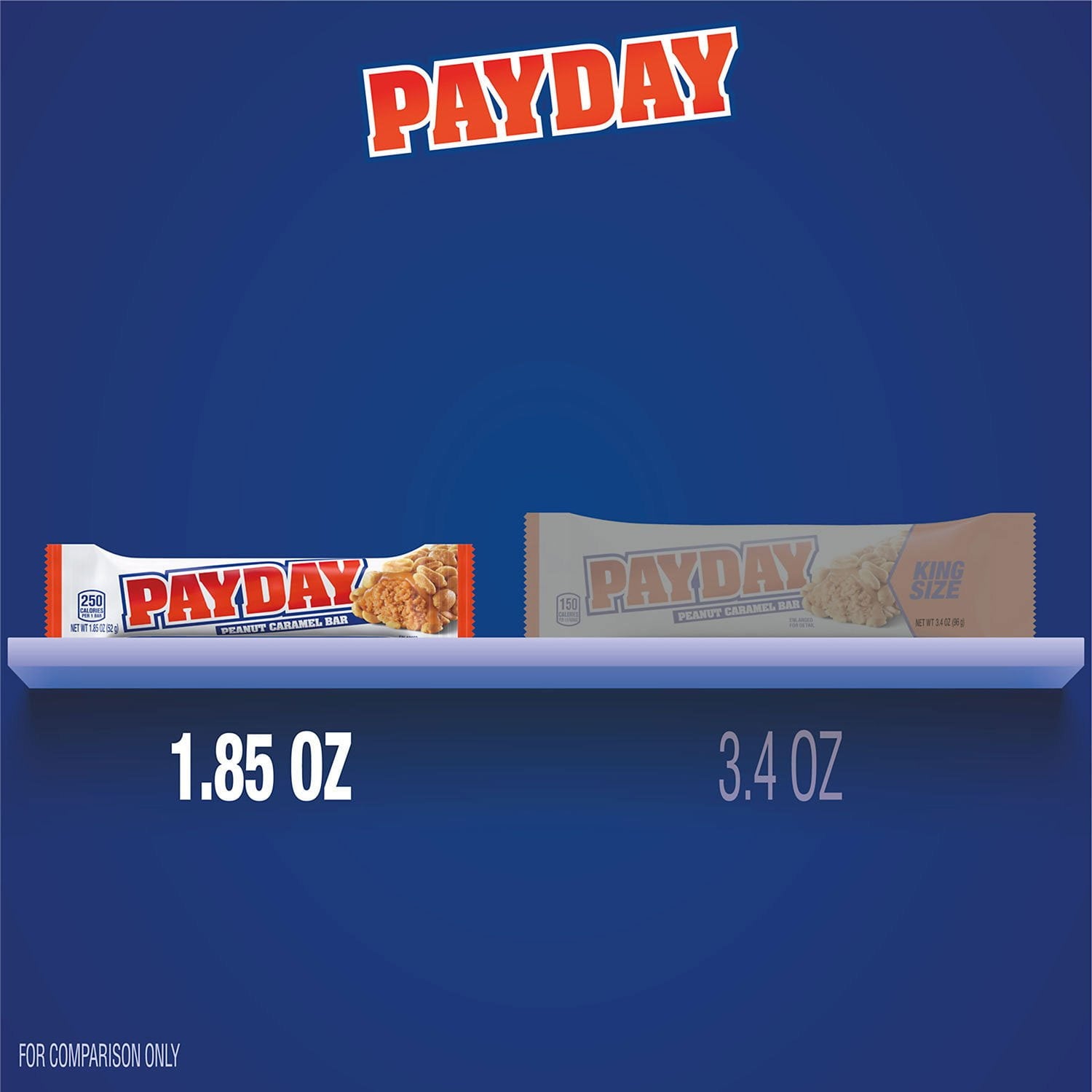 PAYDAY ピーナッツキャラメルキャンディ、1.85 オンス、24 個入り。