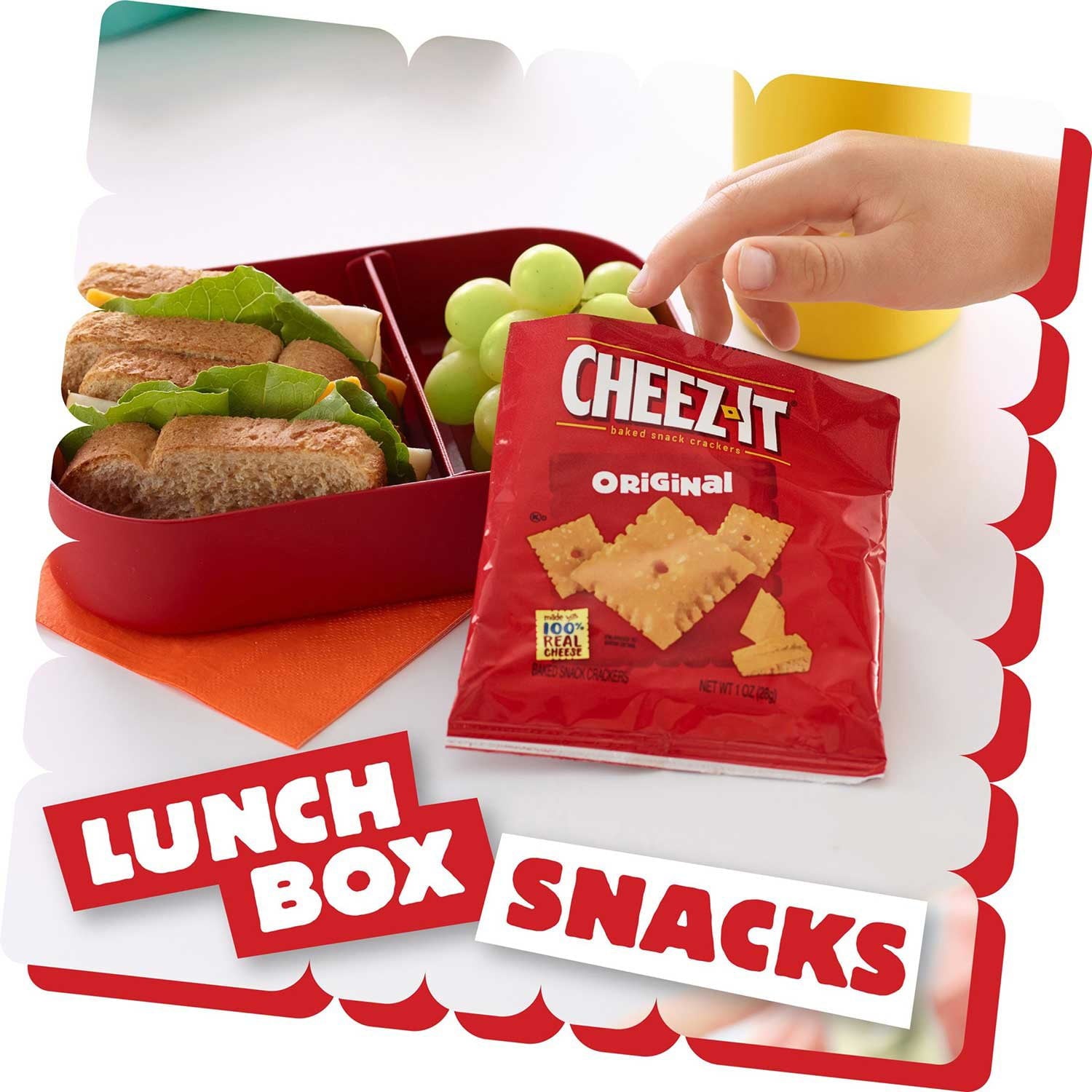 Cheez-It オリジナル ベイクド スナック クラッカー 1.5 オンス、45 個入り
