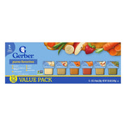 Gerber 2nd Foods フルーツ &amp; 野菜バラエティパック、4 オンス、30 個入り。