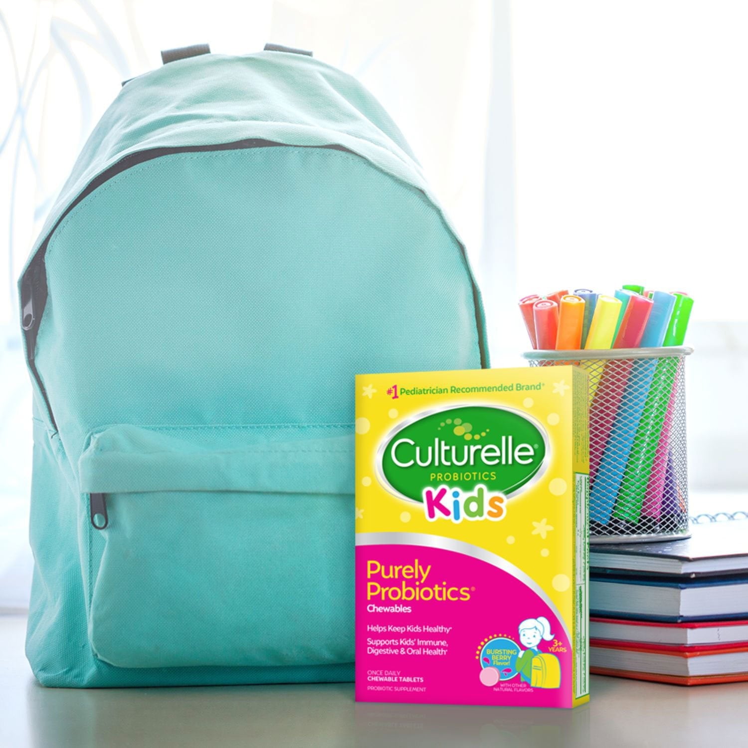 Culturelle Kids Purely Probiotics チュアブル錠、60 錠。