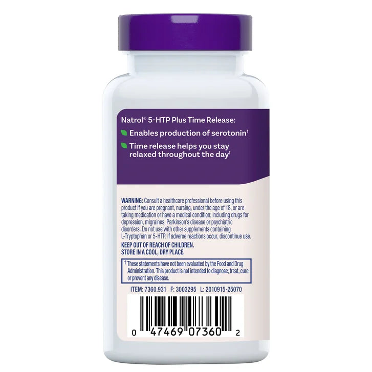 나트롤 5-HTP 플러스 100mg – 기분 안정·수면·스트레스 완화, 타임릴리즈 150정