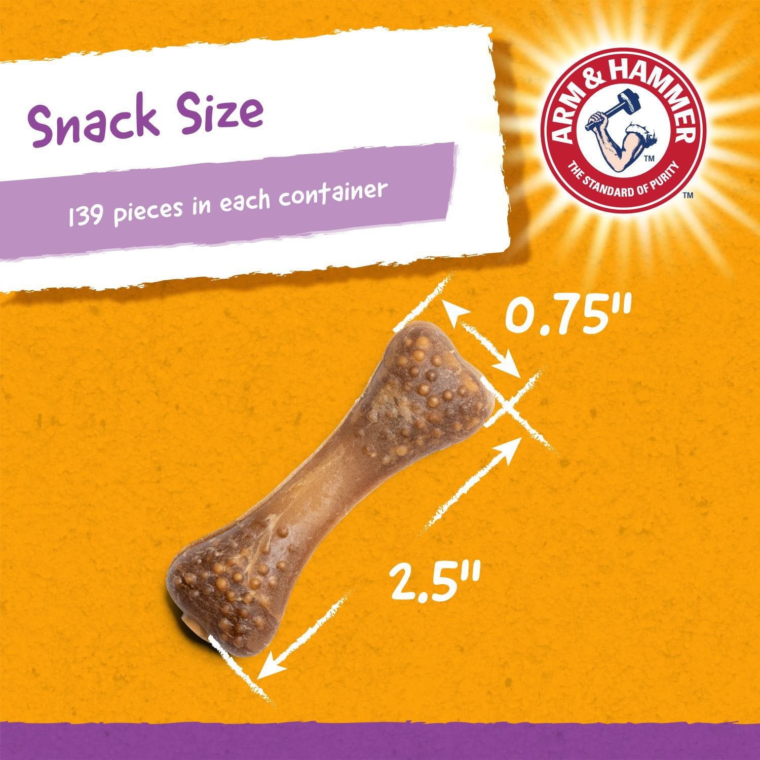 Arm &amp; Hammer、チキン風味の犬用ナビーズ デンタルトリーツ、139 個入り。
