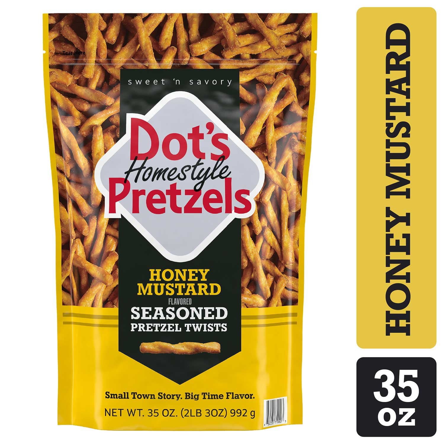 Dot's ホームスタイル プレッツェル ハニーマスタード味付けプレッツェルツイスト、35 オンス。