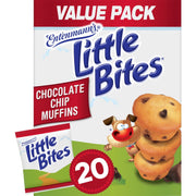 Entenmann's Little Bites チョコレート チップ マフィン、1.65 オンス、20 個入り。