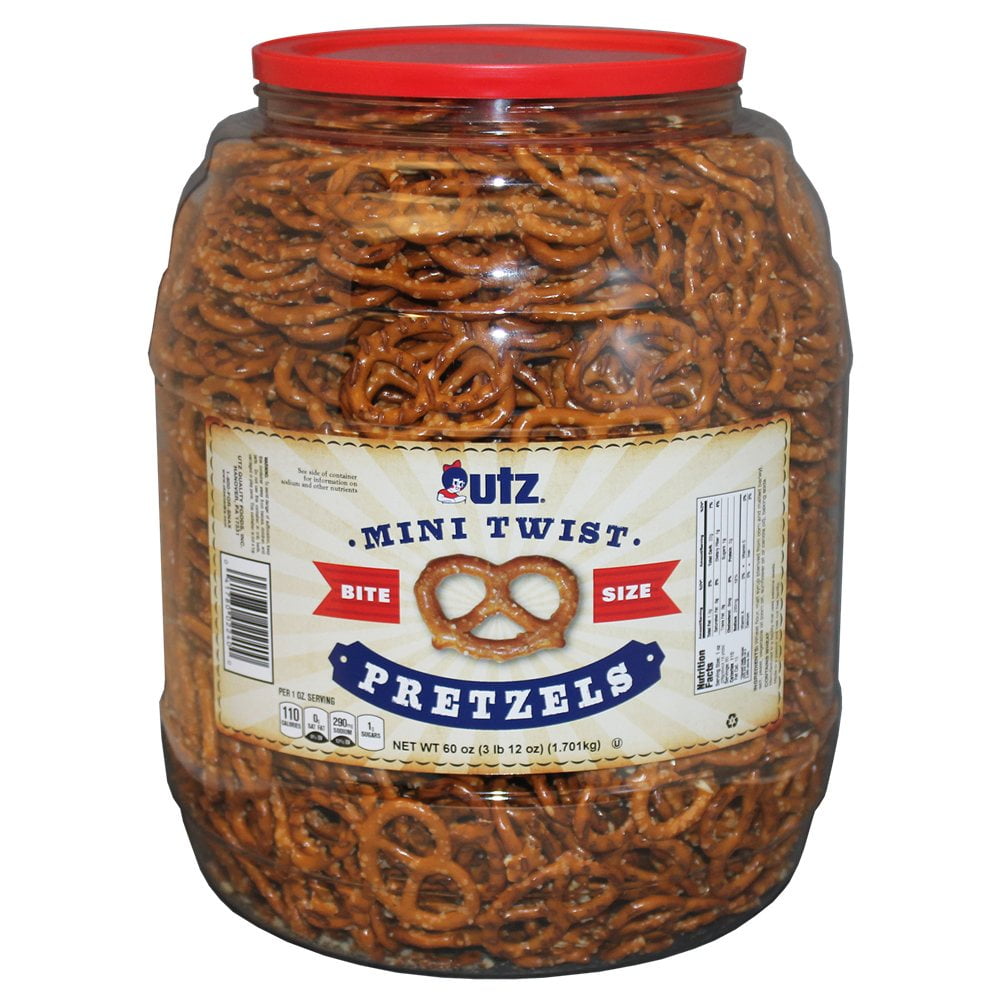 Utz ミニツイストプレッツェル、60 オンス。