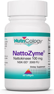 뉴트리콜로지 NattoZyme 낫토키나제 100mg 2000FU 60소프트젤 혈액순환 영양제