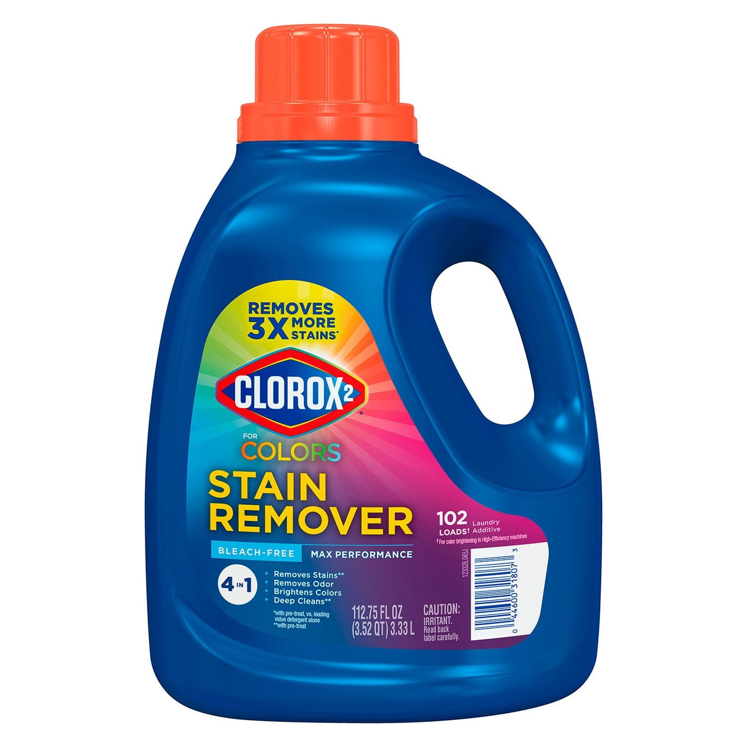 Clorox 2 for Colors マックスパフォーマンス ステインリムーバー、4 in 1、112.75 液量オンス。