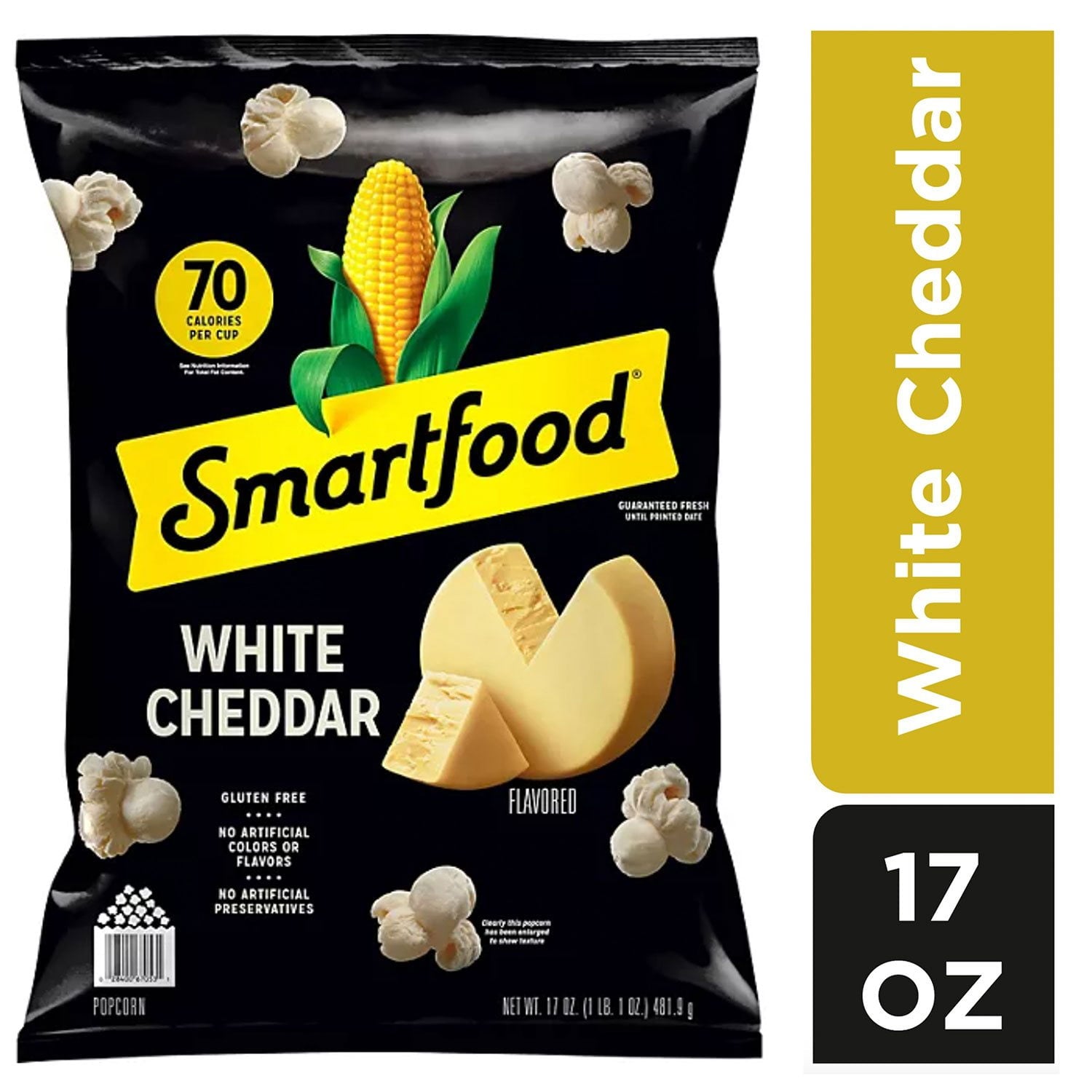 Smartfood ホワイトチェダーポップコーン、17オンス。