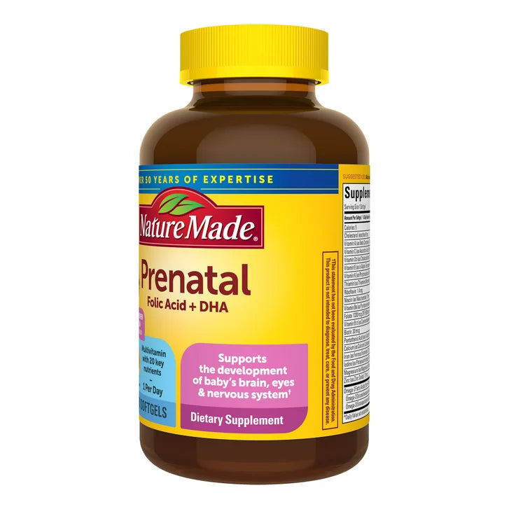 ネイチャーメイド プレナタル葉酸+DHA、ソフトジェル150粒