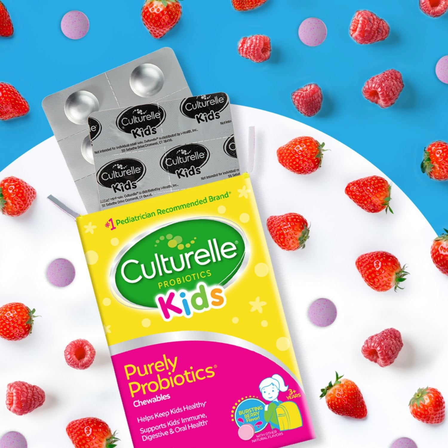 Culturelle Kids Purely Probiotics チュアブル錠、60 錠。