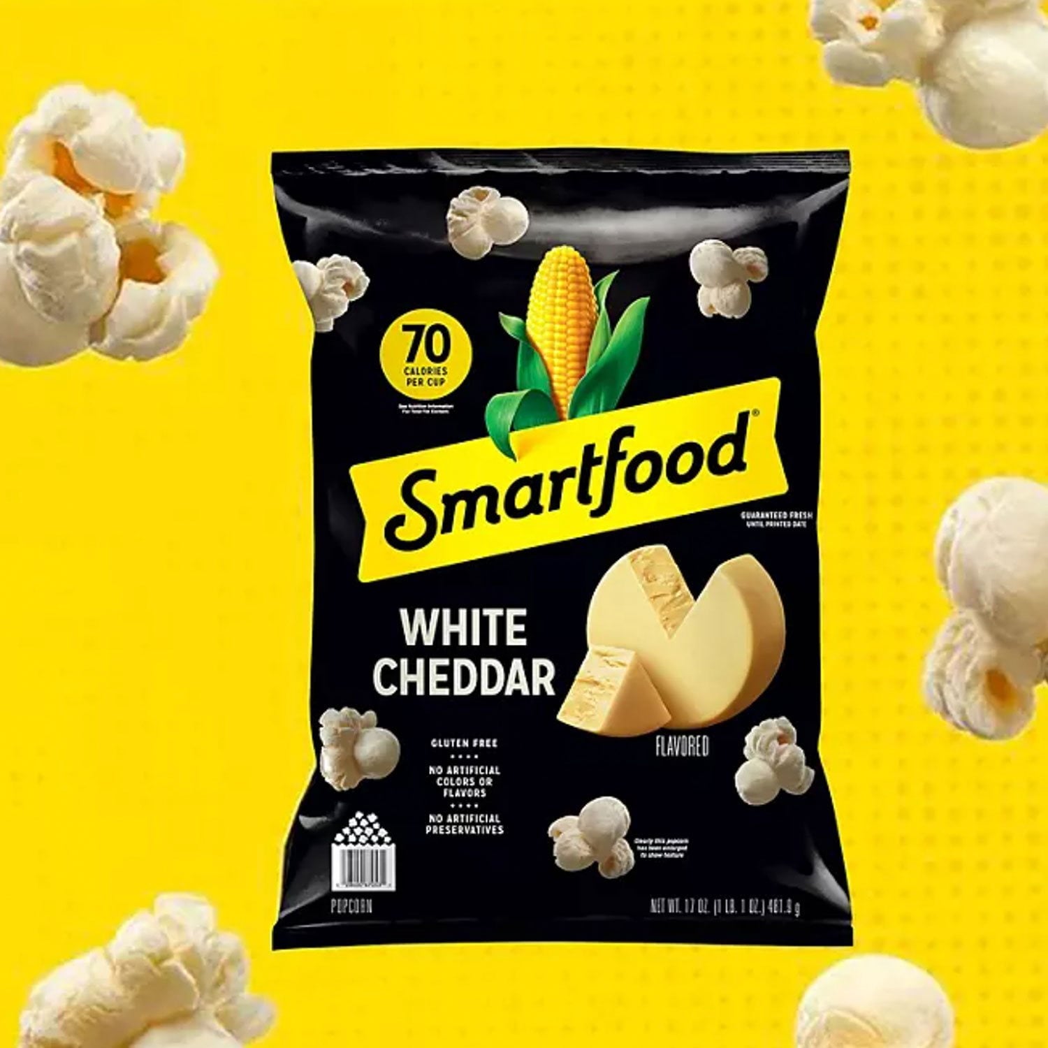Smartfood ホワイトチェダーポップコーン、17オンス。