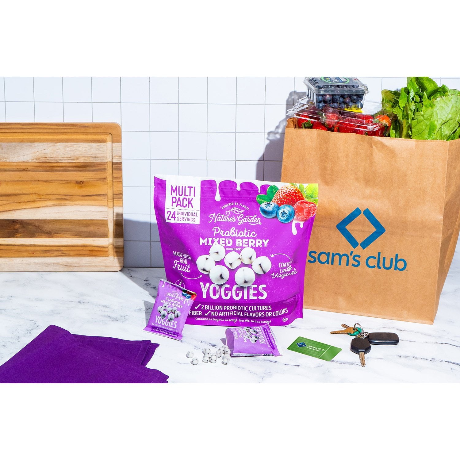 Nature's Garden プロバイオティクス ミックスベリー ヨギー 0.7 オンス、24 個入り