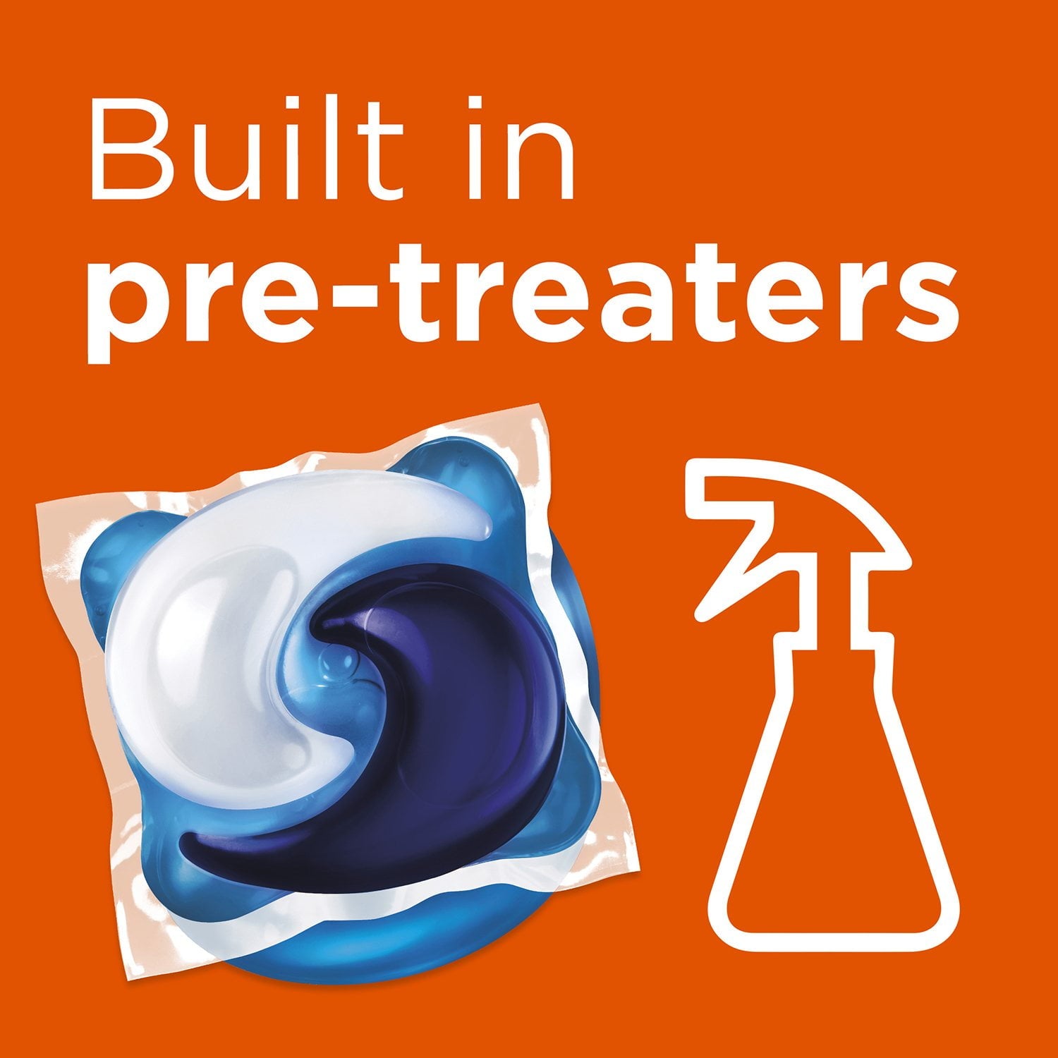 Tide Hygienic Clean Power PODS 洗濯洗剤パック、オリジナル、72 個入り。