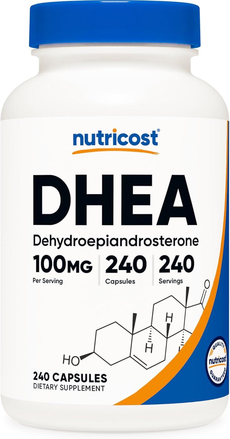 뉴트리코스트 DHEA 100mg 240캡슐 고함량 디하이드로에피안드로스테론