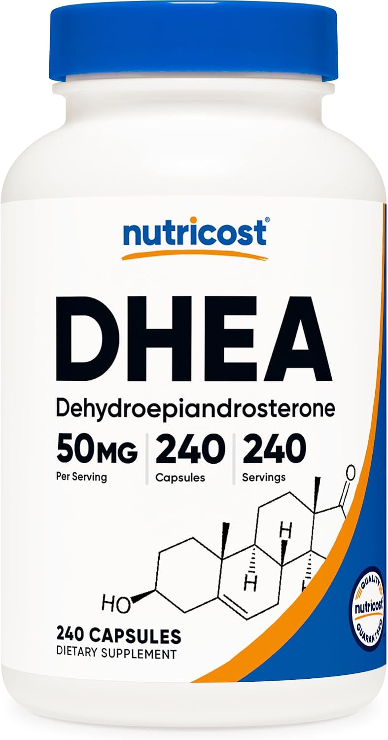 뉴트리코스트 DHEA 50mg  240캡슐 디하이드로에피안드로스테론 영양제