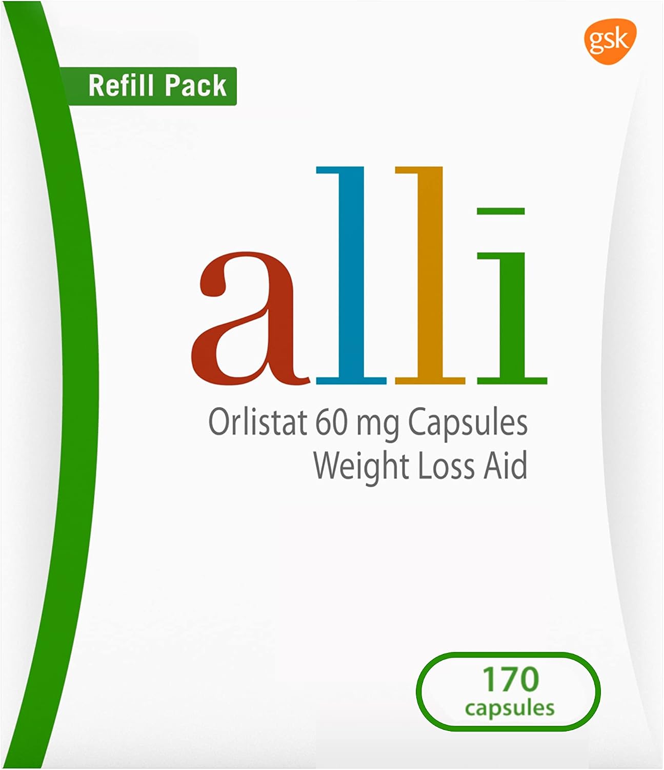 알리 alli 올리스타트 60mg 체중감량 지방흡수억제제 170캡슐 기름똥약 | 제니칼 동일성분