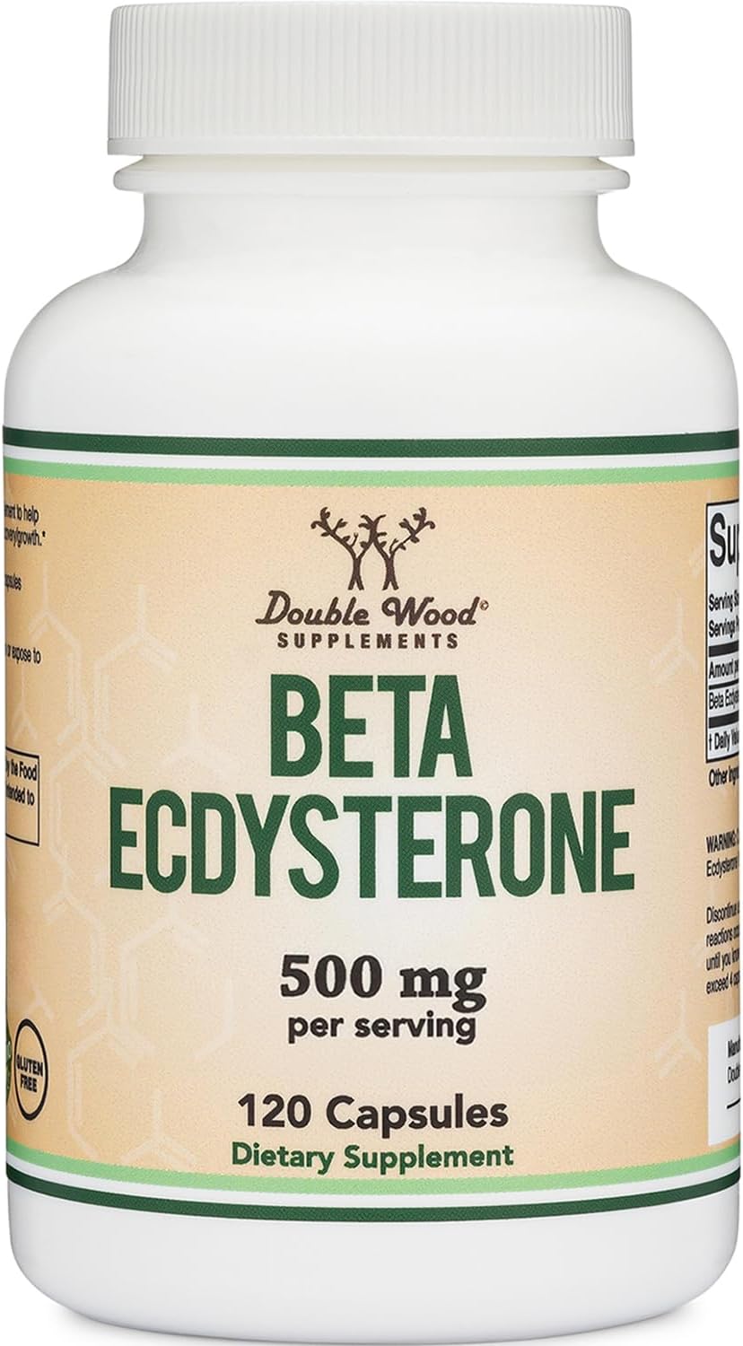 ダブルウッド ベータエクジステロン 500mg 120錠 男性の健康をサポートする強力な植物性アナボリック
