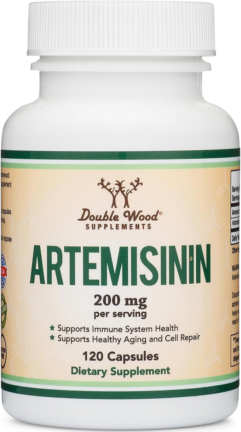 ダブルウッドアルテミシニン（スイートワームウッド）200mg、120カプセル