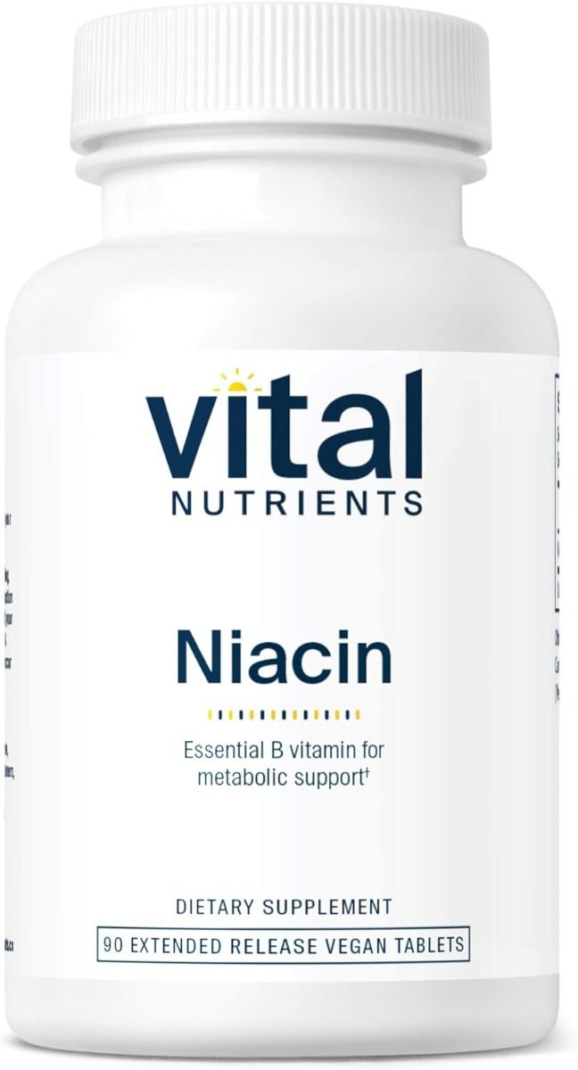 바이탈 뉴트리언스 나이아신 500mg – 90정 – 혈액순환이 신경 쓰이거나 에너지 대사·지질 대사 조절이 필요한 경우 선택되는 고함량 비타민 B3