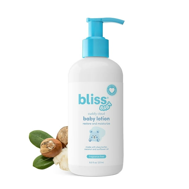 Bliss ベビーバス バンドル、2 in 1 シャンプー + ボディウォッシュ &amp; ローション、8 液量オンス、2 個パック。