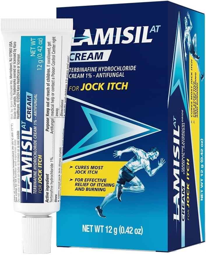 Lamisil AT 라미실 완선 항진균 크림 테르비나핀 1% 12g Jock Itch Antifungal Cream