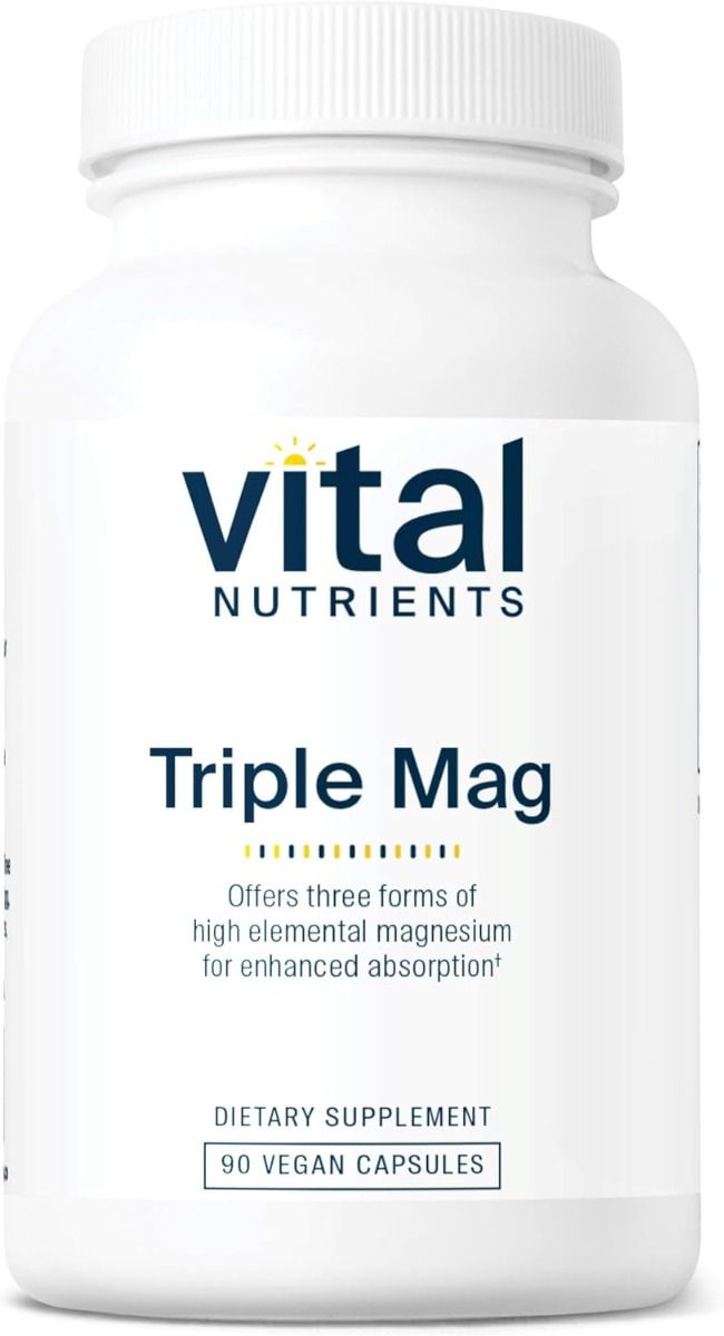 바이탈 뉴트리언스 트리플 마그네슘 250mg – 90캡슐 – 근육 경련이나 긴장이 잦고 수면·신경 예민함이 느껴지는 경우 선택되며, 서로 다른 마그네슘 형태를 배합한 포뮬러