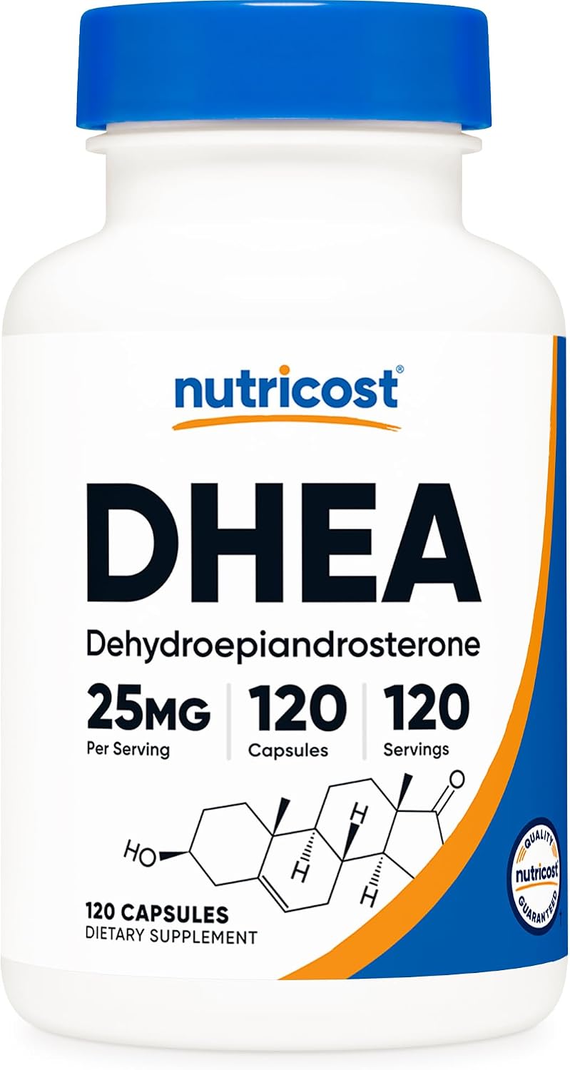 뉴트리코스트 DHEA 25mg 120캡슐·240캡슐 선택 – 데일리 저함량 디하이드로에피안드로스테론