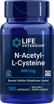 라이프 익스텐션 NAC 600mg 150캡슐 글루타치온 항산화 호흡기 간 건강 영양제