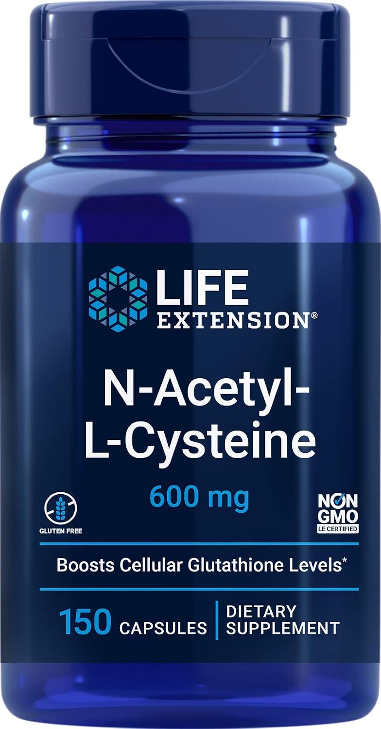 라이프 익스텐션 NAC 600mg 150캡슐 글루타치온 항산화 호흡기 간 건강 영양제