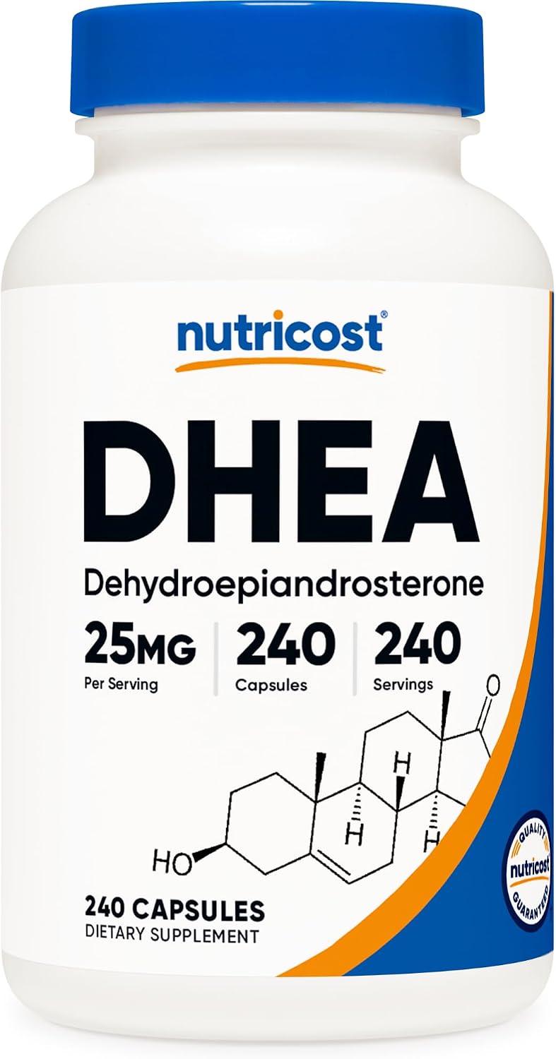 뉴트리코스트 DHEA 25mg 240캡슐 저함량 디하이드로에피안드로스테론 영양제