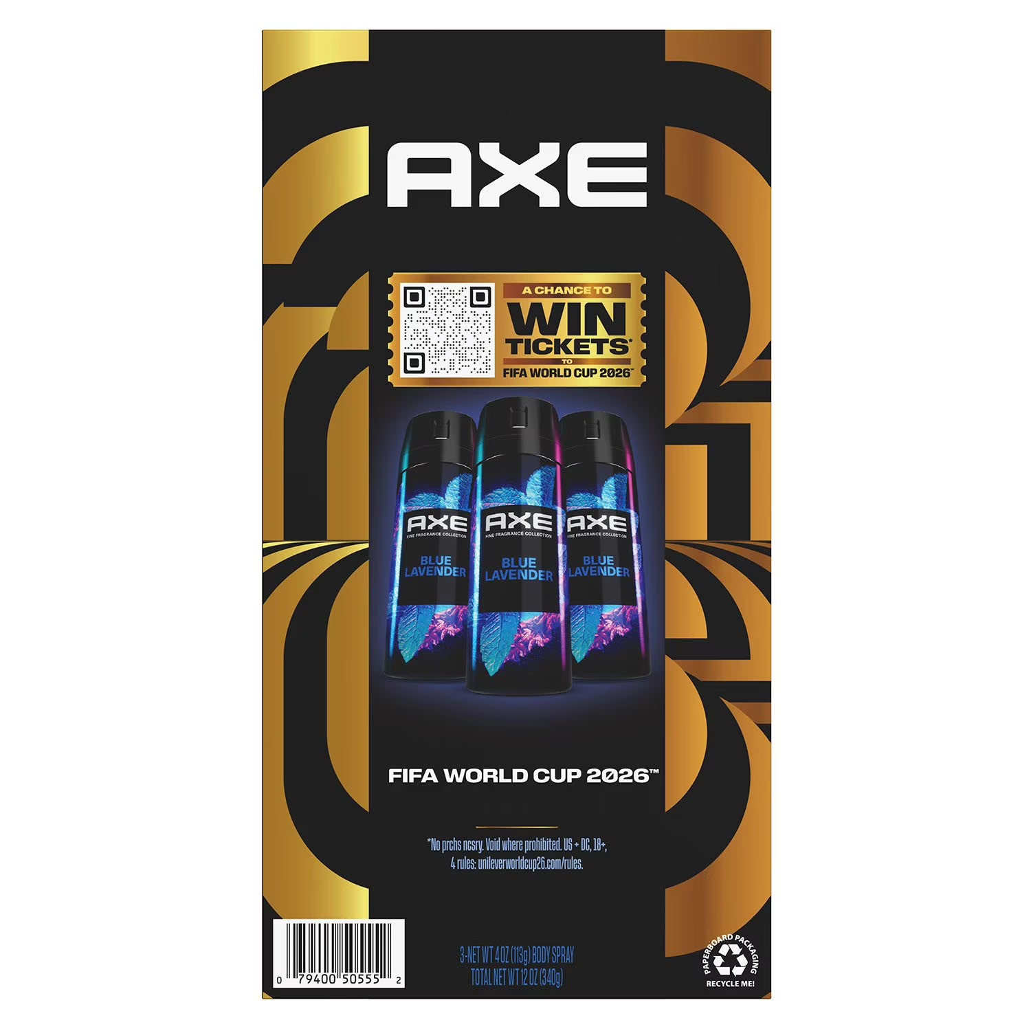 액스 프리미엄 데오드란트 바디 스프레이 블루 라벤더 4 oz., 3 pk. – 샤워 후나 외출 전 사용하기 좋은 바디 스프레이로 산뜻한 향을 깔끔하게 유지