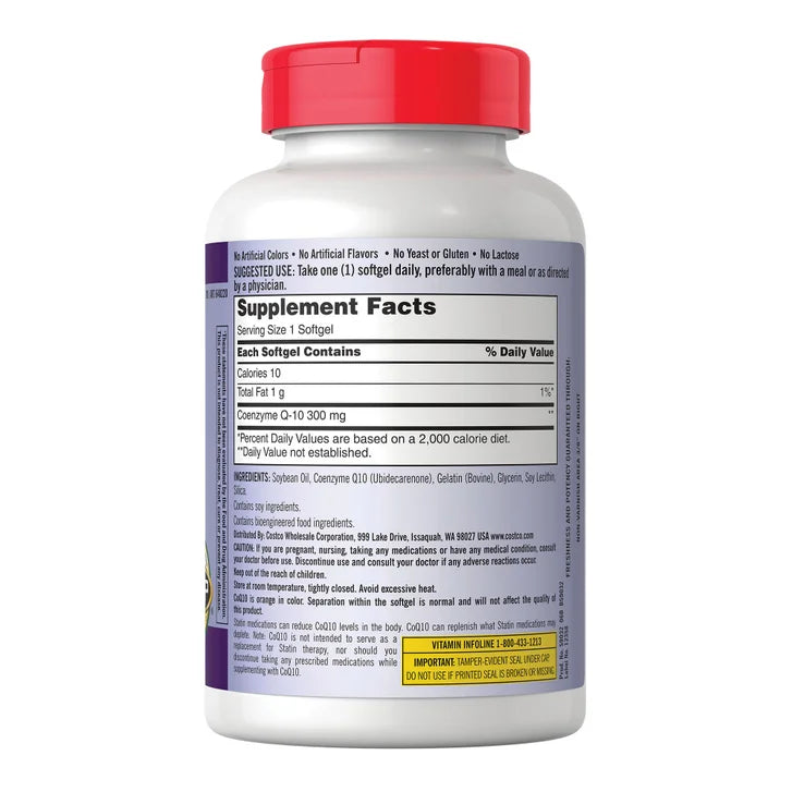 カークランドシグネチャー CoQ10 300 mg、ソフトジェル100個