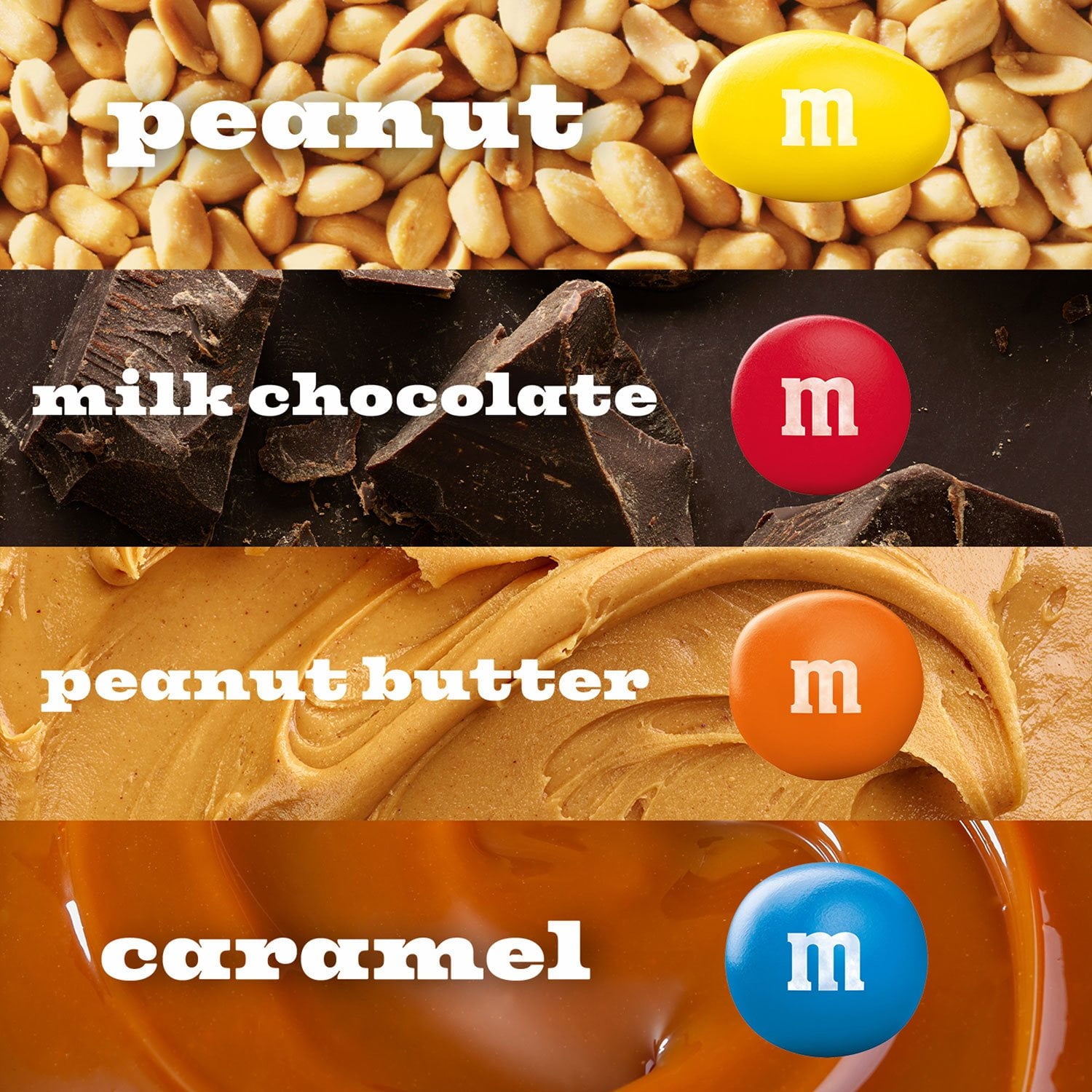 M&amp;M'S バラエティパック チョコレートキャンディ、フルサイズ、30 個入り。
