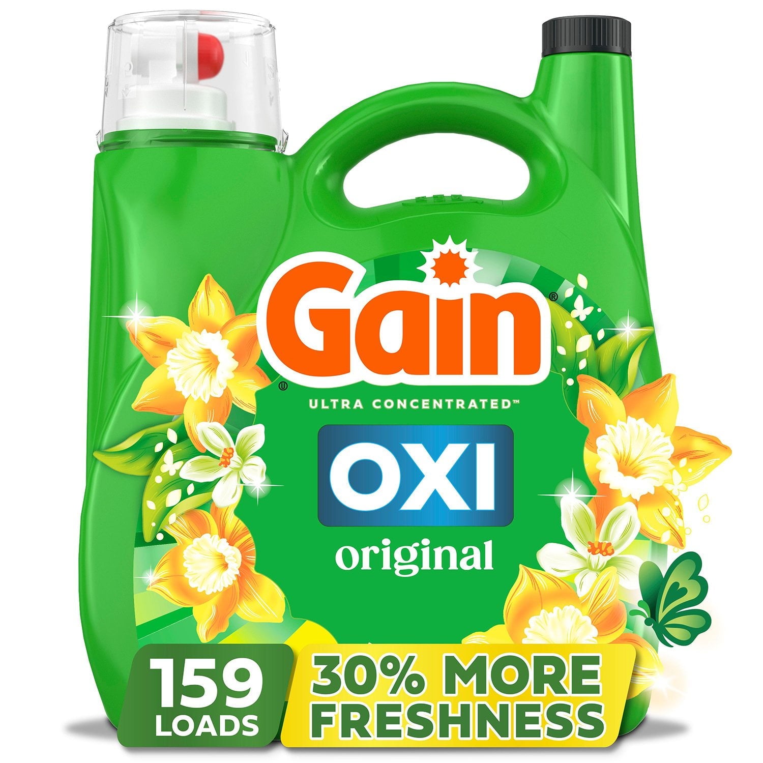 게인 + 옥시 액상 세탁세제 오리지널, 159회, 170fl oz