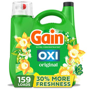 Gain + Oxi 液体洗濯洗剤、オリジナル、159 回分、170 液量オンス。