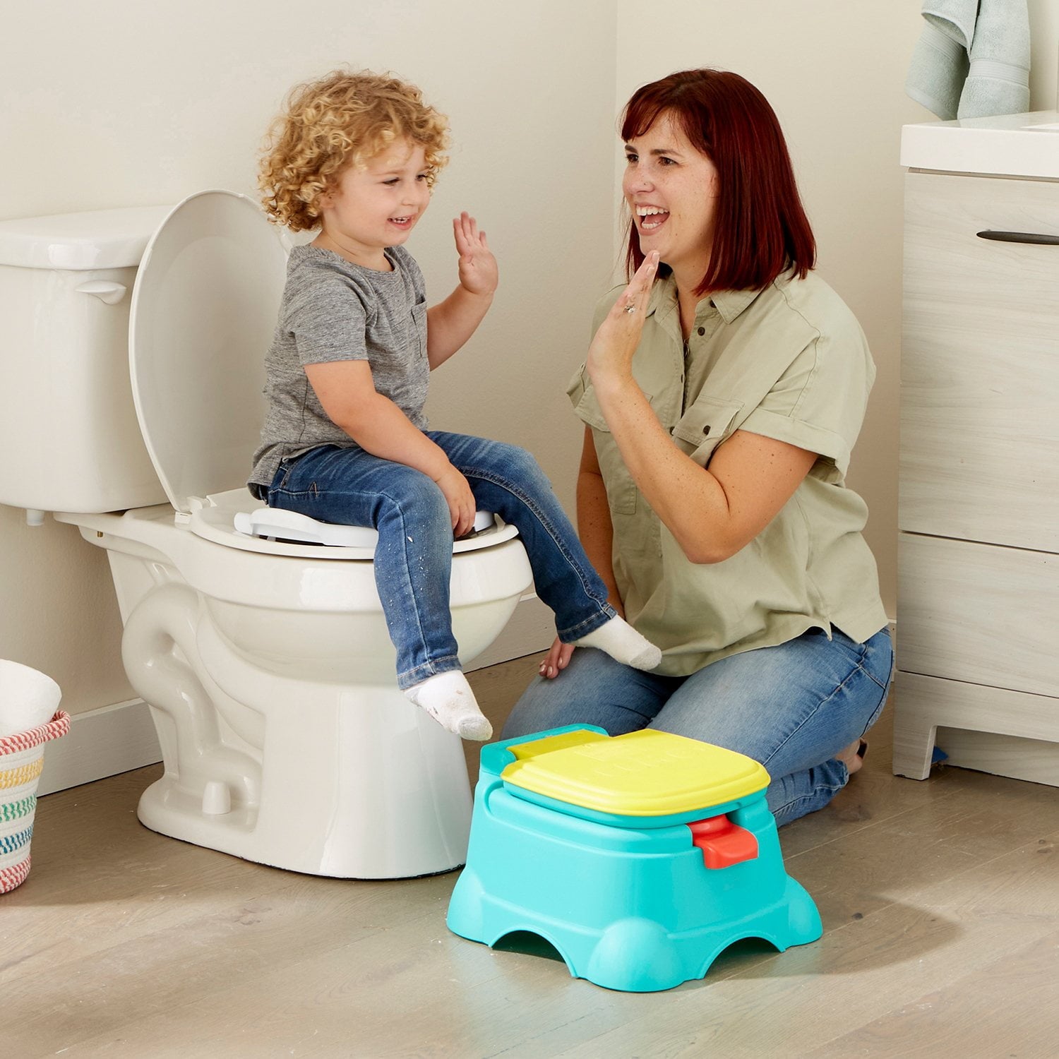 セサミストリート 3-in-1 トイレチェア＆ステップスツール スタイルを選ぼう