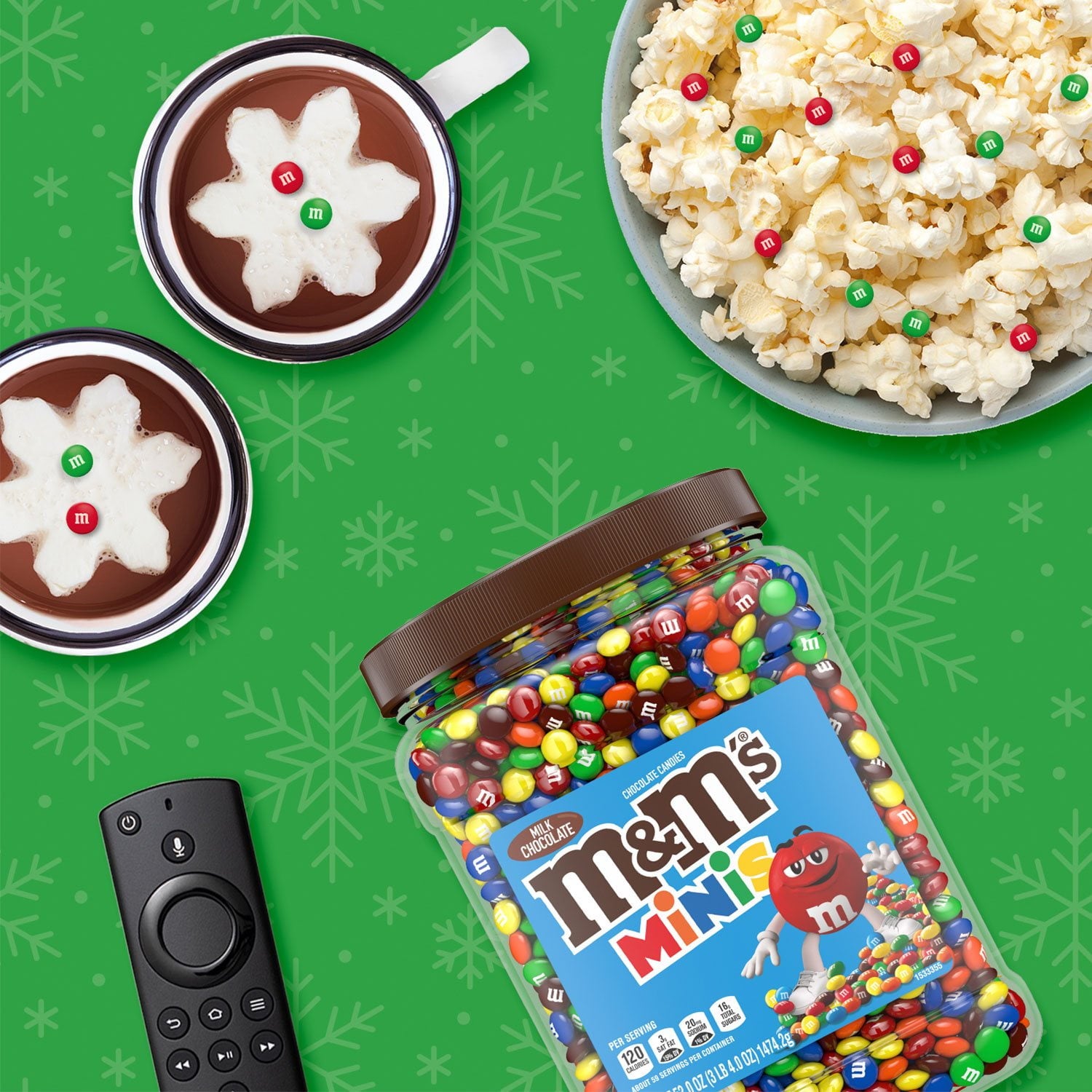 M&amp;M'S ミルクチョコレートキャンディ、ミニ、52 オンス。