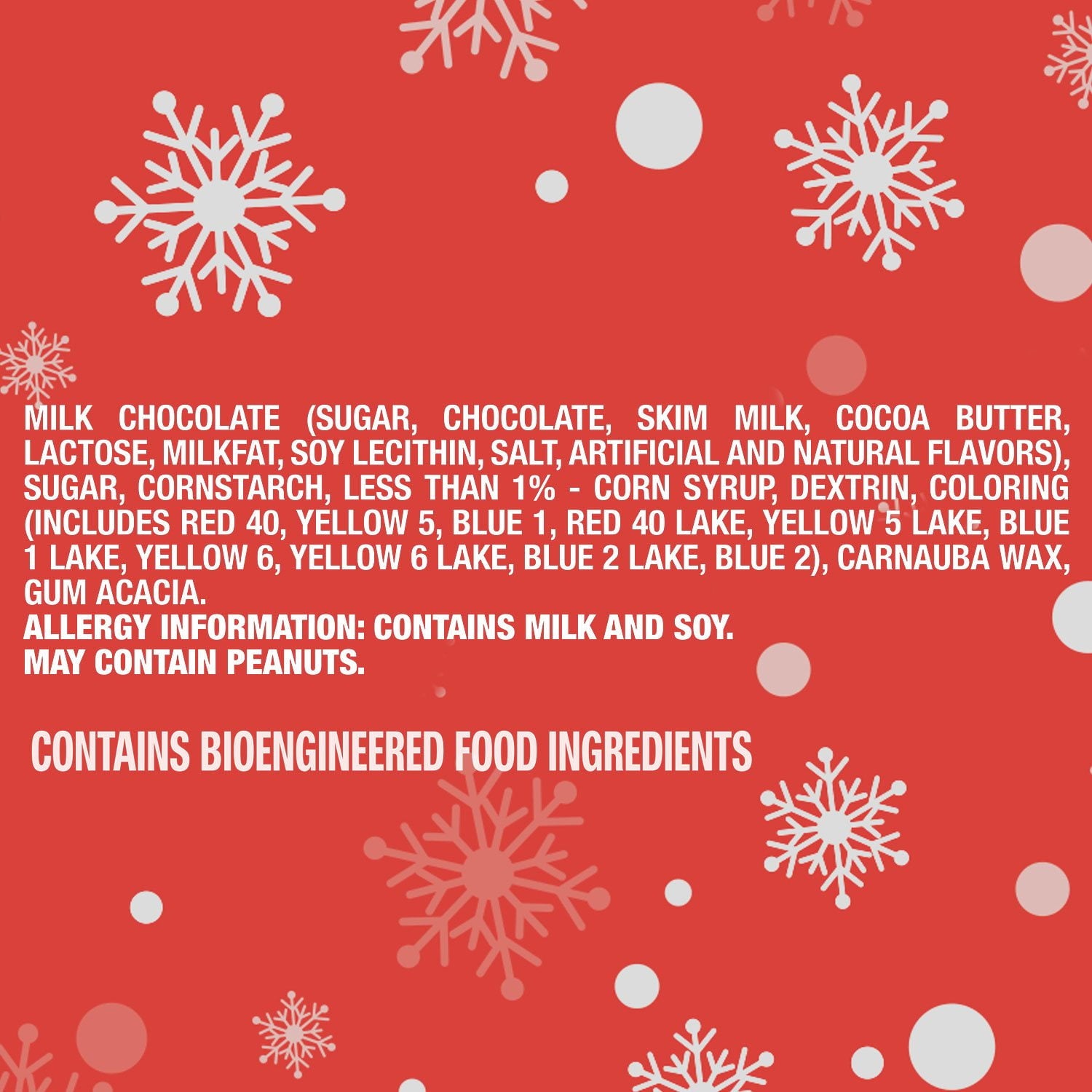 M&amp;M'S クリスマス ミルクチョコレートキャンディ、62 オンス。